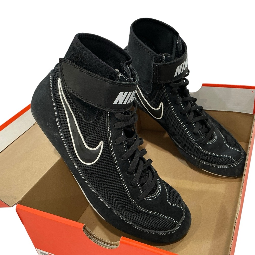 Nike Black SpeedSweep VII Wrestling Shoes